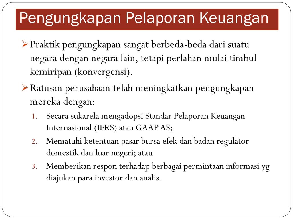 Pelaporan Dan Pengungkapan Akuntansi Internasional Pdf